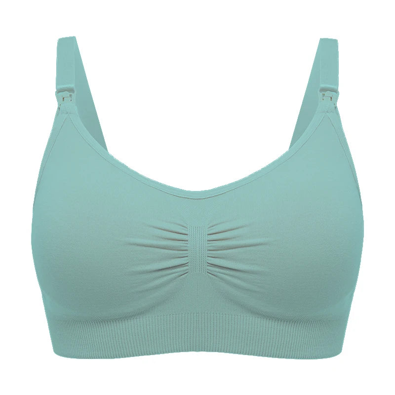 Breathable women's nursing bra – seamless wire-free maternity, nylon, all seasons