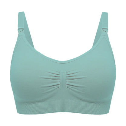 Breathable women's nursing bra – seamless wire-free maternity, nylon, all seasons