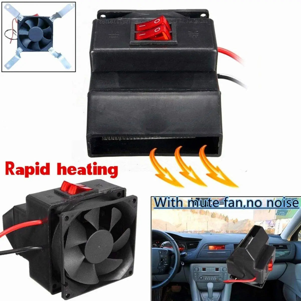 Car Heater Portable Defroster Winter 2025 Season Clear Windows For Quick Defrost And Warm Cabin