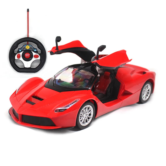 Remote Control Electric Car with Opening Doors - Fun Gift for Kids, Boys & Girls