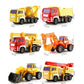 Fireman & Sanitation Vehicle Toy Set - Educational Cars with Water Spray Feature for Kids