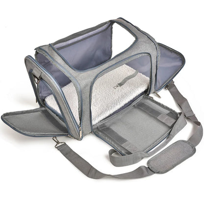 Dog Carrier Soft Side Backpack Pet Carrier Airline Approved Travel 2025 Breathable Hands Free Comfort