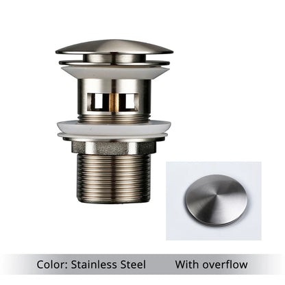 Pop Up Drain Button Sink Stopper Corrosion Resistant Bathroom Accessory For Kitchen Or Bath Modern Renovation 2026