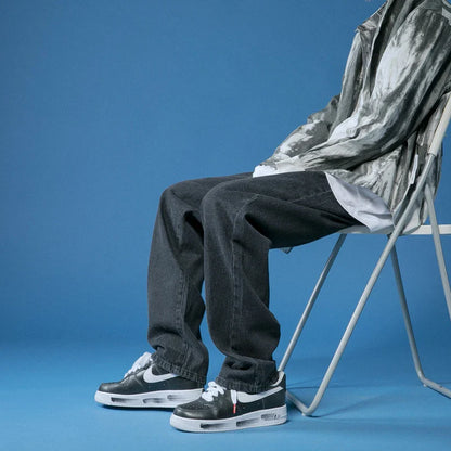 Soft Relaxed Men's Jeans - Baggy Tapered, Denim, Everyday