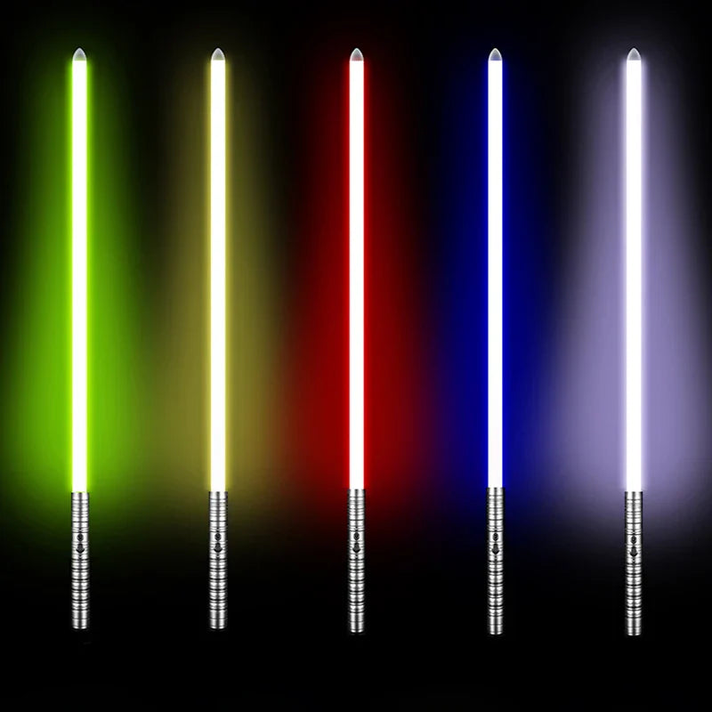 Lightsaber RGB Metal Håndtag Sværd Legetøj Cosplay 2025 Samlerobjekt Rekladerbar Blinkende LED Gave