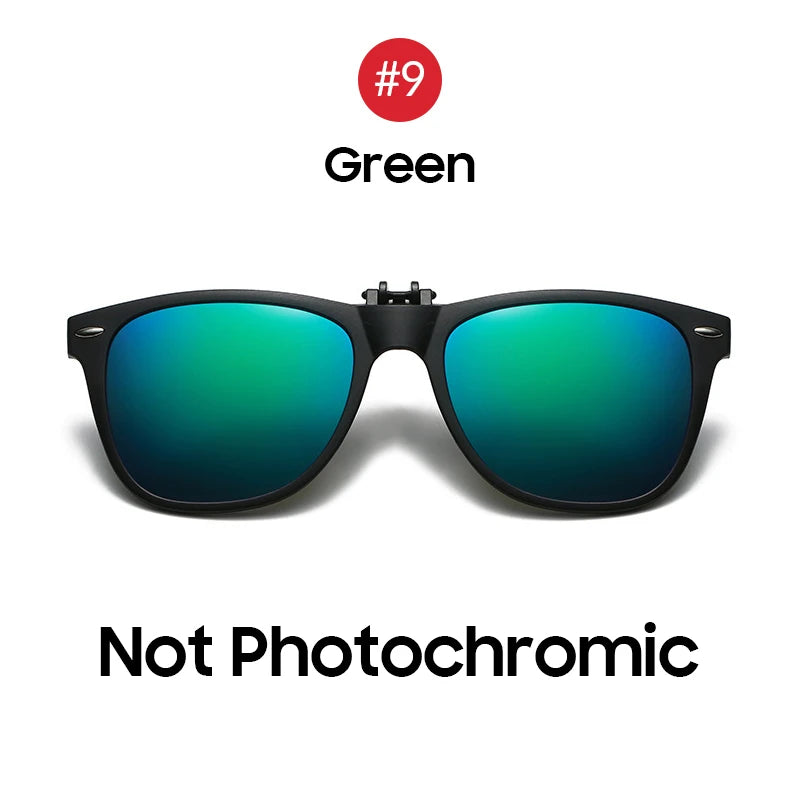Photochromic Sunglasses Flip-Up Clip-On Polarized Lenses for Driving Summer 2026 Trend Gift Idea