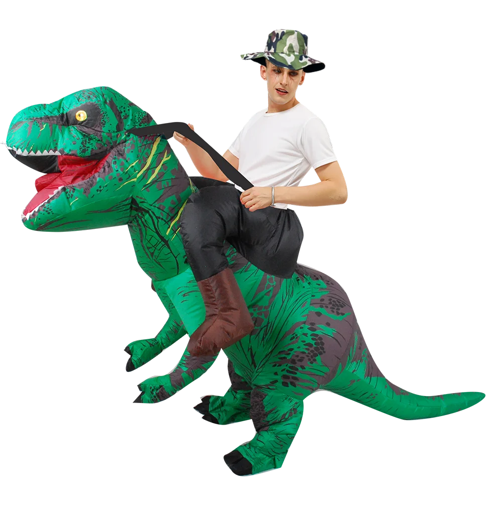 T-Rex Inflatable Halloween Cosplay Dinosaur Costume for Adults Men Women Carnival Party 2026