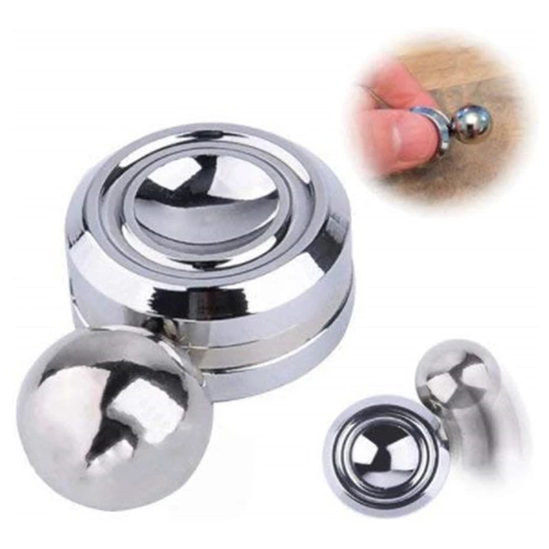 Magnetic Metal Gyroscope Fidget Toy Chrome Stress Reliever