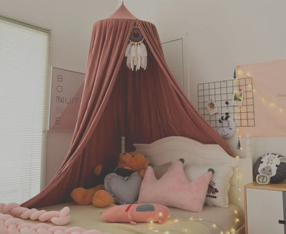 Bed Canopy Hanging Mosquito Net Dome Crib Nursery Decor Fall 2025 Cozy Mosquito Protection