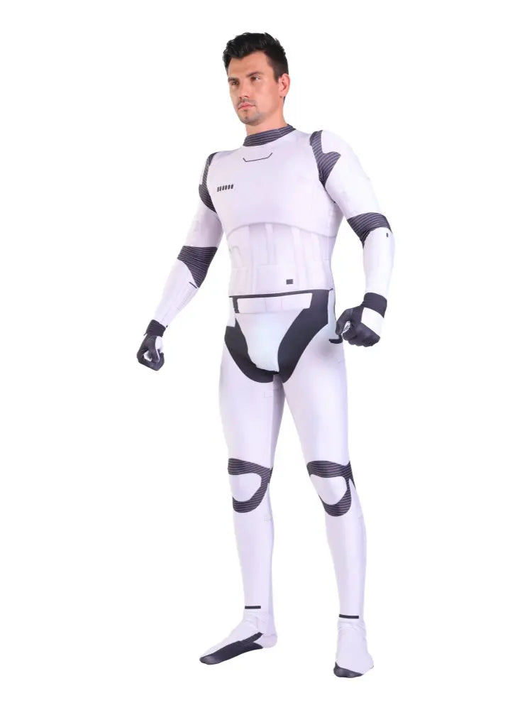Star Wars Imperial Stormtrooper Zentai Jumpsuit Cosplay Costume for Men Boys Adults Halloween 2026