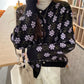 Cozy Knitted Autumn Cardigan for Women - Sweet Preppy Style, Loose Fit Knitwear for Holidays, Cute Thickened Sweater Coat