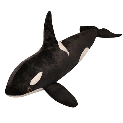 Juguete de peluche Orca Ballena realista suave y abrazable almohada para cama