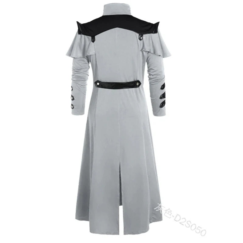 Steampunk gotisk trenchcoat Halloween-kostymejakke