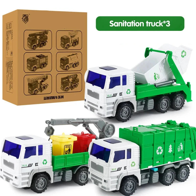 Sprinkler Cars Toy Set - Educational Trucks for Kids, Imaginative Play