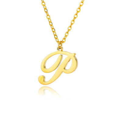 Personalisierte Gold-Initialen-Halskette - Elegantes minimalistisches Geschenk für Frauen, Hochzeiten & Jubiläen