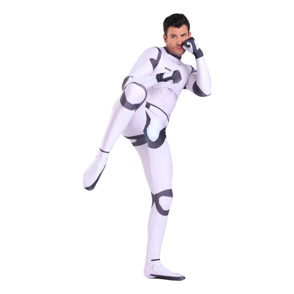 Star Wars Imperial Stormtrooper Zentai Jumpsuit Cosplay Costume for Men Boys Adults Halloween 2026