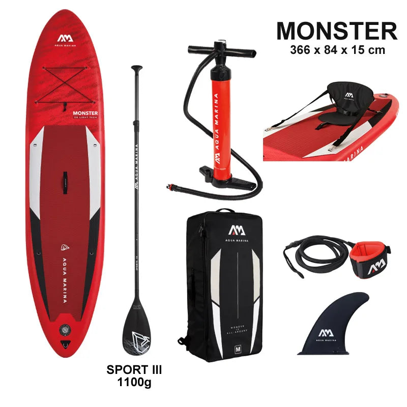Variant image for Inflatable Stand Up Paddle Board 366x84x15cm, Lightweight 10kg, 170kg Capacity, Complete Accessory Set for Water Sports-2