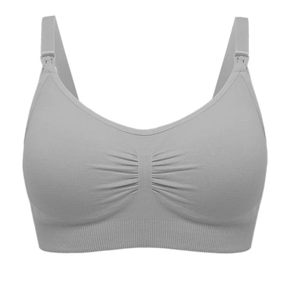 Breathable women's nursing bra – seamless wire-free maternity, nylon, all seasons