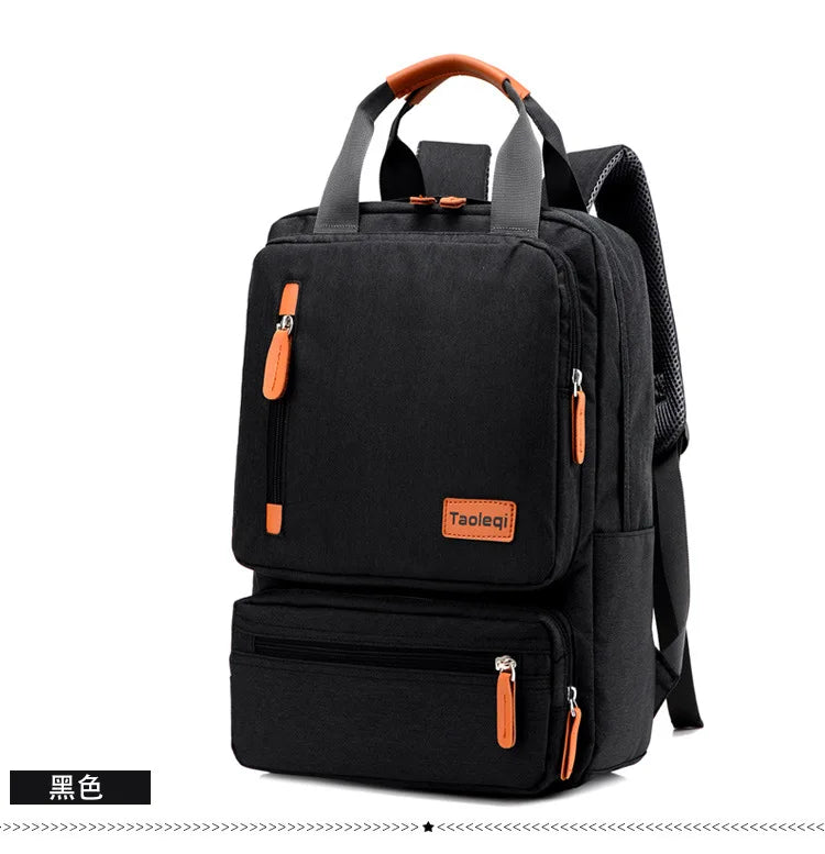 Zaino da laptop in tela 20-35L grande capacità zaino da viaggio scuola zaino per il ritorno a scuola 2025 organizzato resistente all'acqua