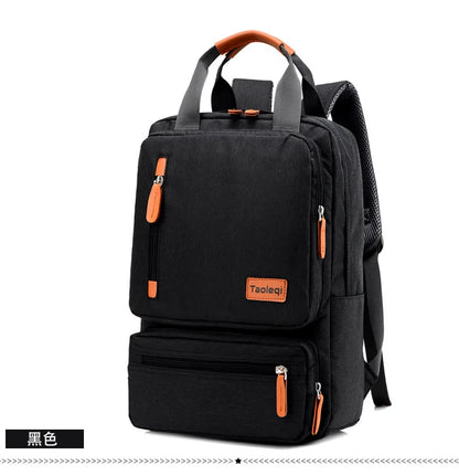 Zaino da laptop in tela 20-35L grande capacità zaino da viaggio scuola zaino per il ritorno a scuola 2025 organizzato resistente all'acqua