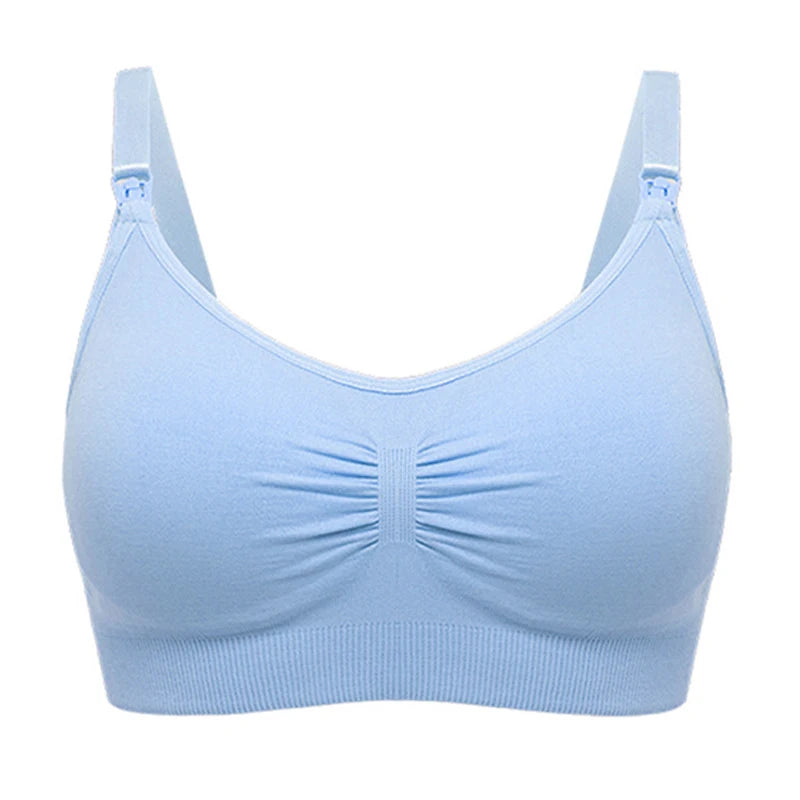 Breathable women's nursing bra – seamless wire-free maternity, nylon, all seasons