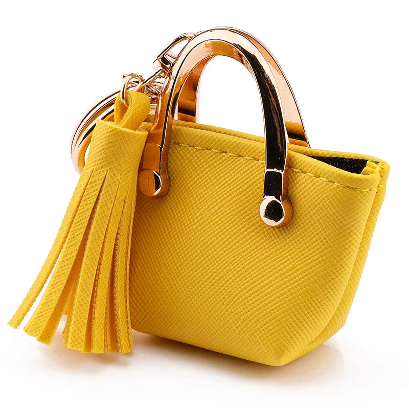 1+1 Gratis Birkin Inspiriertes Mini Handtasche - PU Leder Münzbeutel Charm Schlüsselanhänger