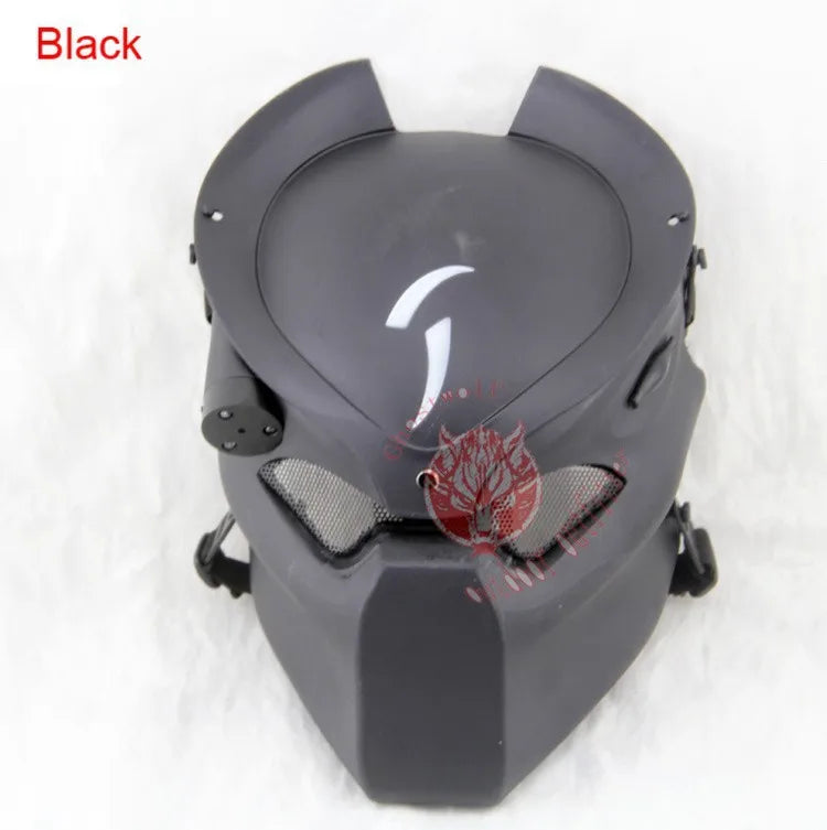 Predator Alien Hunter Composite Helmet with Infrared Light Tactical Airsoft Mask 2026