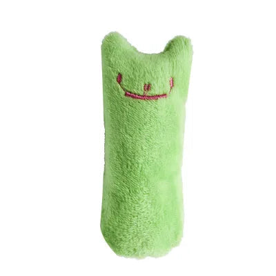 Teeth Grinding Catnip Toys - Funny Plush Cat Chewing Toy for Kittens