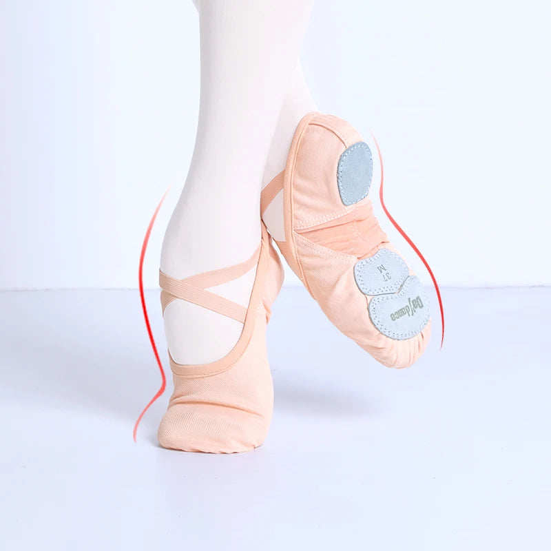 Supportive Flattering Women Ballet Shoes - Split Sole Mesh