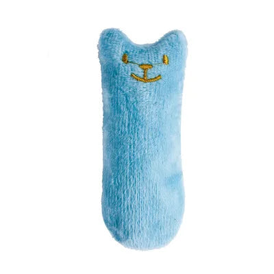 Teeth Grinding Catnip Toys - Funny Plush Cat Chewing Toy for Kittens