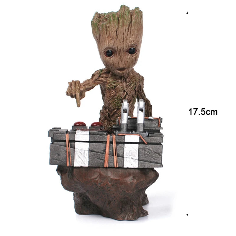 Schattige Baby Groot PVC-figuur - Marvel Guardians of the Galaxy Action-standbeeld, schattig Tree Man-verzamelspeelgoedcadeau voor fans