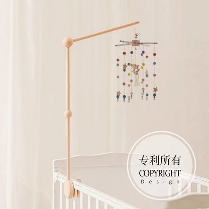 Baby Crib Mobile Wooden Nursery Newborn Sensory Toys