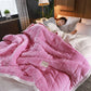 Luxurious Thick Wool Blanket Soft & Cozy Bedding for Home & Travel