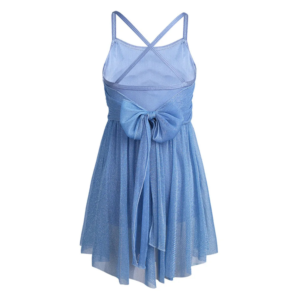 Lightweight Girls' Dance Dress - Flowy, Glittery Mesh, Ballet & Gymnastics Costume