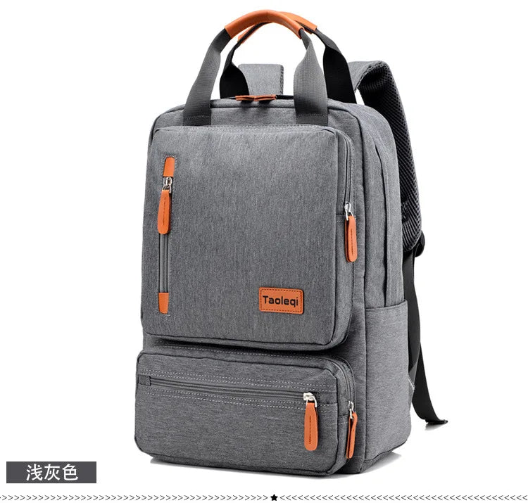 Zaino da laptop in tela 20-35L grande capacità zaino da viaggio scuola zaino per il ritorno a scuola 2025 organizzato resistente all'acqua
