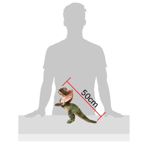 Peluche Dilophosaure Double Crête Dino Doux à Collectionner