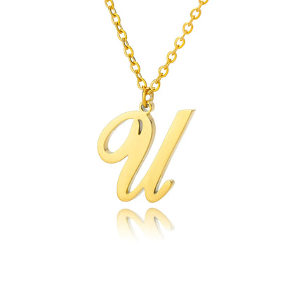 Personalisierte Gold-Initialen-Halskette - Elegantes minimalistisches Geschenk für Frauen, Hochzeiten & Jubiläen