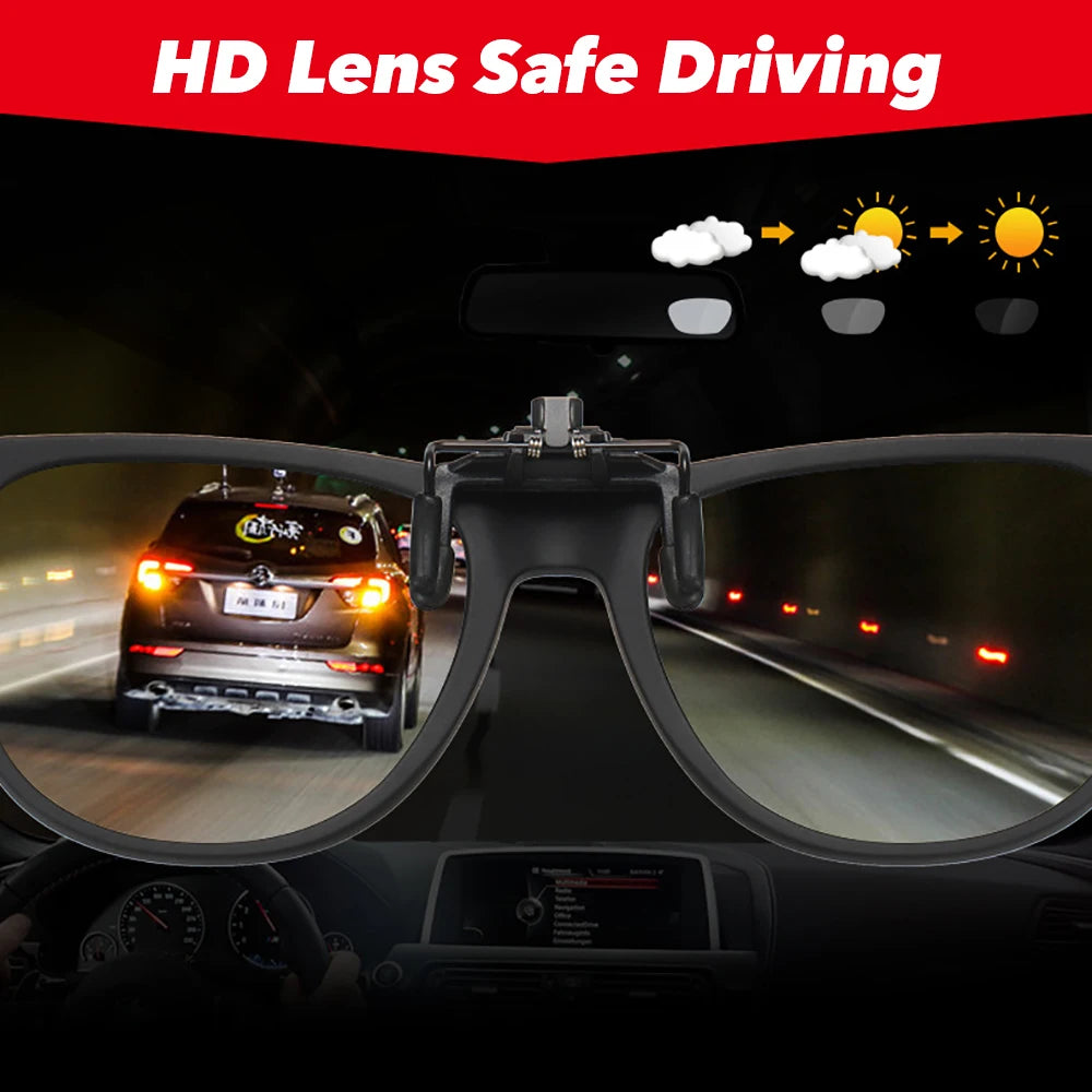 Photochromic Sunglasses Flip-Up Clip-On Polarized Lenses for Driving Summer 2026 Trend Gift Idea