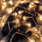 Battery-Powered LED Bubble Ball String Lights - 20 Bright Fairy Lights for Christmas, Weddings, and Party Decor, 3m Festive Garland