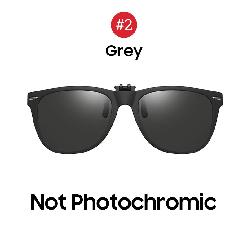 Photochromic Sunglasses Flip-Up Clip-On Polarized Lenses for Driving Summer 2026 Trend Gift Idea