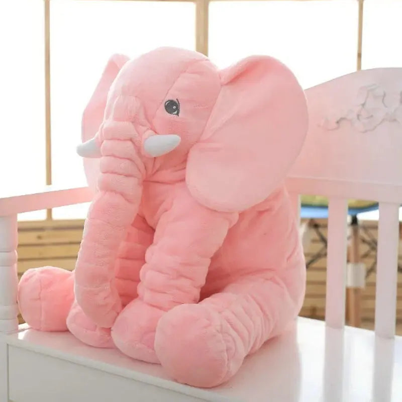 Cuddly Cartoon Plush Elephant Pillow Soft Sleeping Cushion for Kids