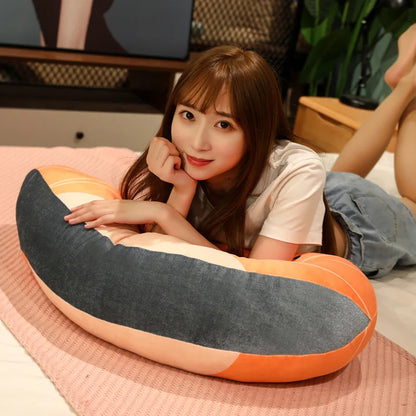 Coussin en peluche saumon Coussin alimentaire réaliste Cadeau confortable