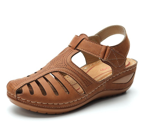 Variant image for Orthopedic Leather Sandals for Women - Foot Pain Relief, Improved Posture, Adjustable Straps, Comfortable Fit, Available in Black and Brown-10