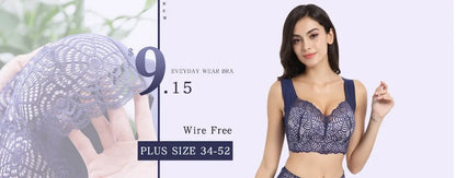 Flattering women's lace push-up bra - underwire 3/4 cup, nylon blend, everyday lingerie