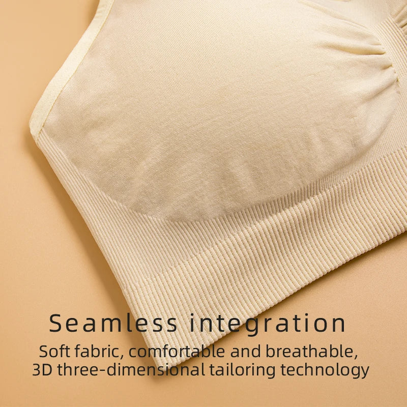 Breathable women's nursing bra – seamless wire-free maternity, nylon, all seasons