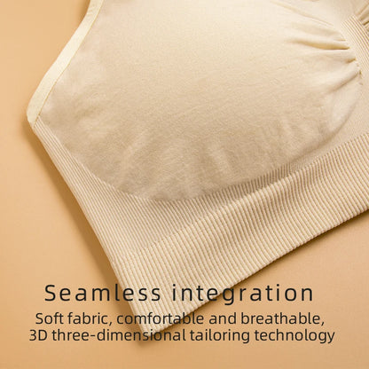 Breathable women's nursing bra – seamless wire-free maternity, nylon, all seasons