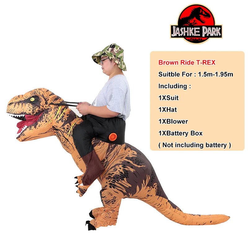 T-Rex Inflatable Halloween Cosplay Dinosaur Costume for Adults Men Women Carnival Party 2026