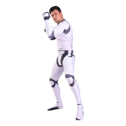 Star Wars Imperial Stormtrooper Zentai Jumpsuit Cosplay Costume for Men Boys Adults Halloween 2026