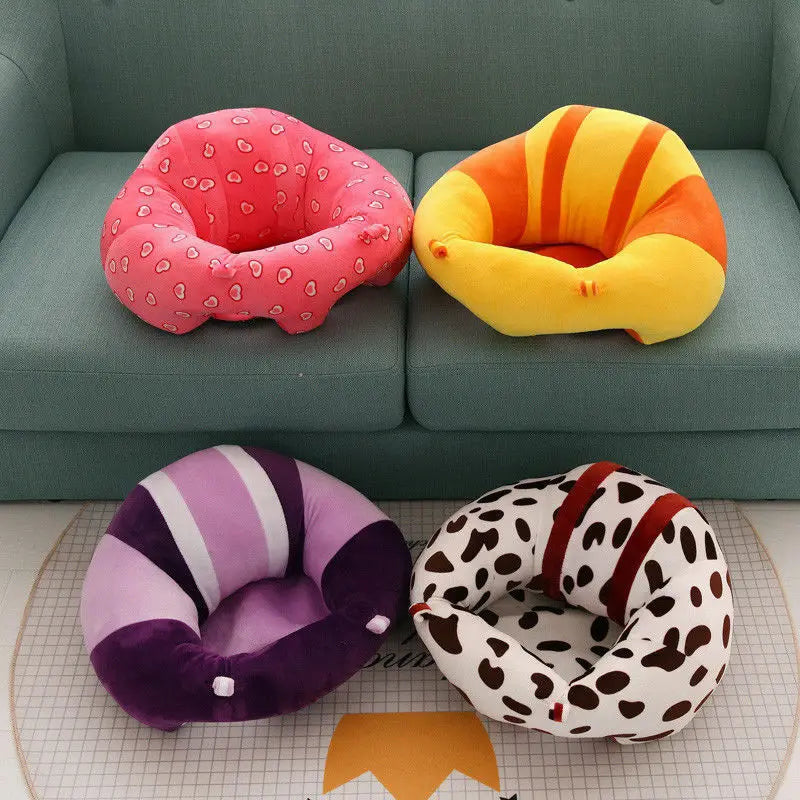 Cozy Plush Animal Baby Support Seat Cushion for Kids Soft Bean Bag Sofa Chair