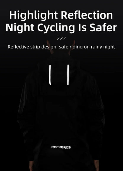 Chaqueta impermeable para ciclismo de hombre - con capucha, nylon, para lluvia